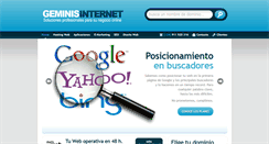 Desktop Screenshot of grupogeminis.es